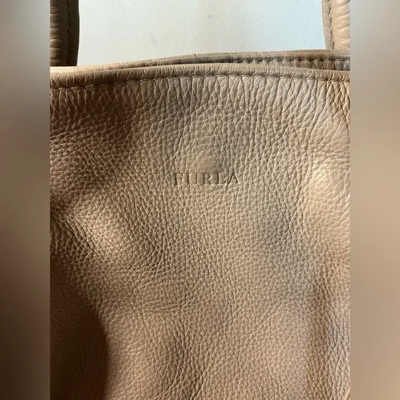 Furla Taupe Leather Handbag - Picture 8 of 15